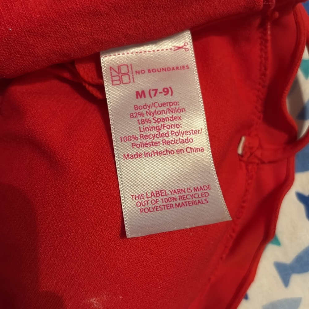 Red Ruffled Bikini Top - Picture 2 of 2